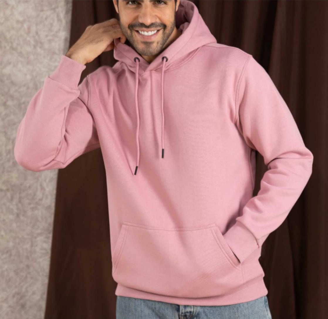 pink hoodie